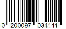 Barcode 0200097034111