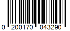 Barcode 0200170043290