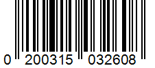 Barcode 0200315032608