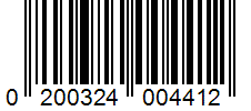 Barcode 0200324004412