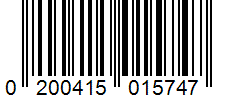 Barcode 0200415015747