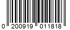 Barcode 0200919011818