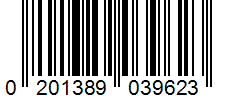 Barcode 0201389039623