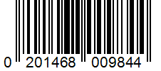 Barcode 0201468009844