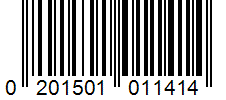 Barcode 0201501011414