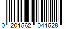 Barcode 0201562041528