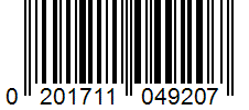 Barcode 0201711049207