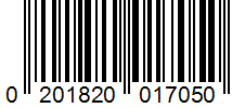 Barcode 0201820017050