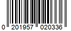 Barcode 0201957020336