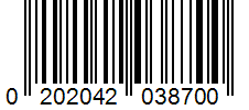 Barcode 0202042038700
