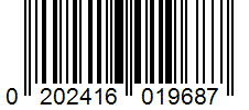 Barcode 0202416019687