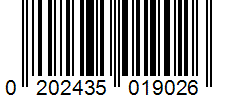 Barcode 0202435019026