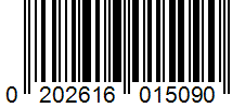 Barcode 0202616015090