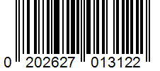 Barcode 0202627013122
