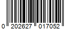 Barcode 0202627017052