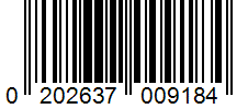 Barcode 0202637009184