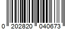 Barcode 0202820040673
