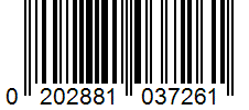 Barcode 0202881037261