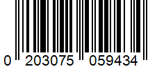 Barcode 0203075059434