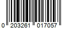 Barcode 0203261017057