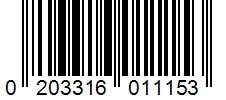 Barcode 0203316011153