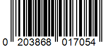 Barcode 0203868017054