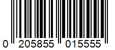 Barcode 0205855015555