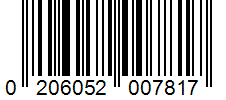 Barcode 0206052007817