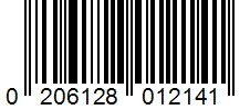 Barcode 0206128012141