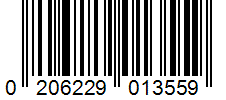 Barcode 0206229013559