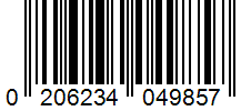 Barcode 0206234049857