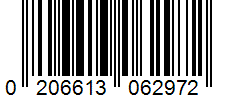 Barcode 0206613062972