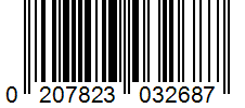 Barcode 0207823032687