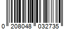 Barcode 0208048032735