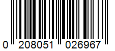 Barcode 0208051026967