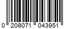 Barcode 0208071043951