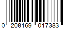 Barcode 0208169017383