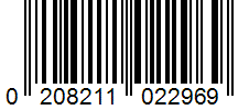 Barcode 0208211022969