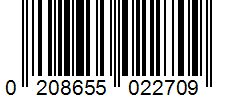 Barcode 0208655022709