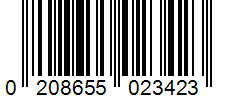 Barcode 0208655023423
