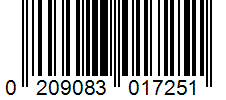 Barcode 0209083017251
