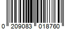 Barcode 0209083018760
