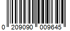 Barcode 0209090009645