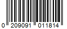 Barcode 0209091011814