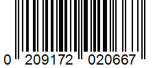 Barcode 0209172020667