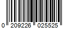 Barcode 0209226025525
