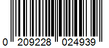 Barcode 0209228024939