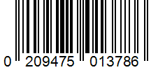 Barcode 0209475013786