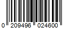 Barcode 0209496024600