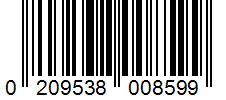 Barcode 0209538008599